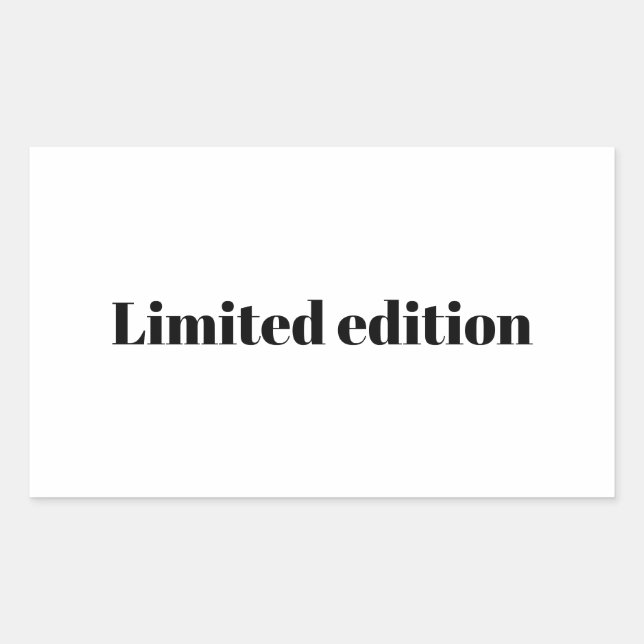 Limited edition text sticker (Front)