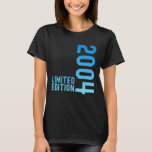 Limited Edition Vintage 2004 Funny 21st Birthday 2 T-Shirt<br><div class="desc">Limited Edition Vintage 2004 Funny 21st Birthday 21 Years</div>