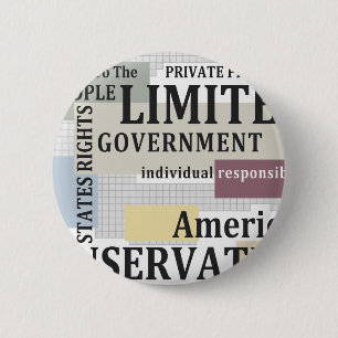 Limited Government 2 Inch Round Button