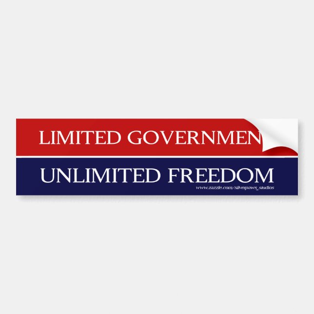 Limited Government -  Bumper Sticker (Front)