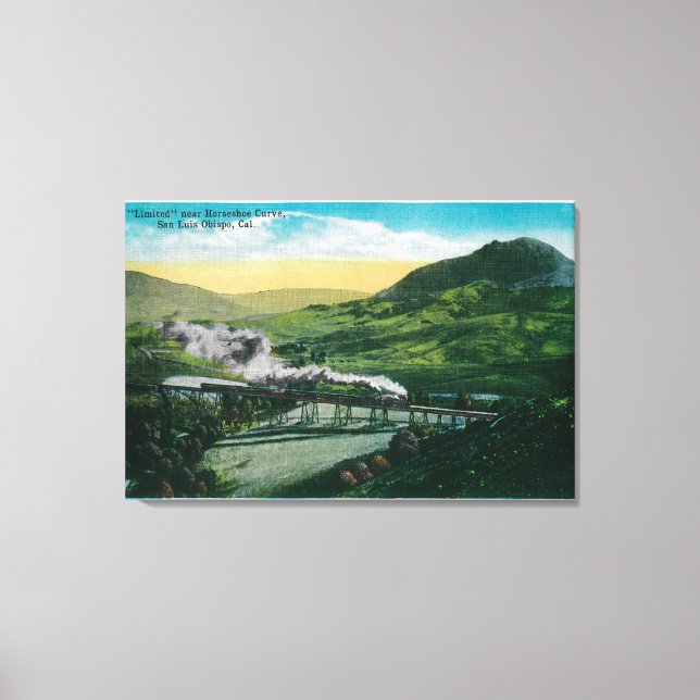 Limited Railroad near Horseshoe Curve Canvas Print (Front)