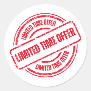 Limited Time Offer Sale Classic Round Sticker