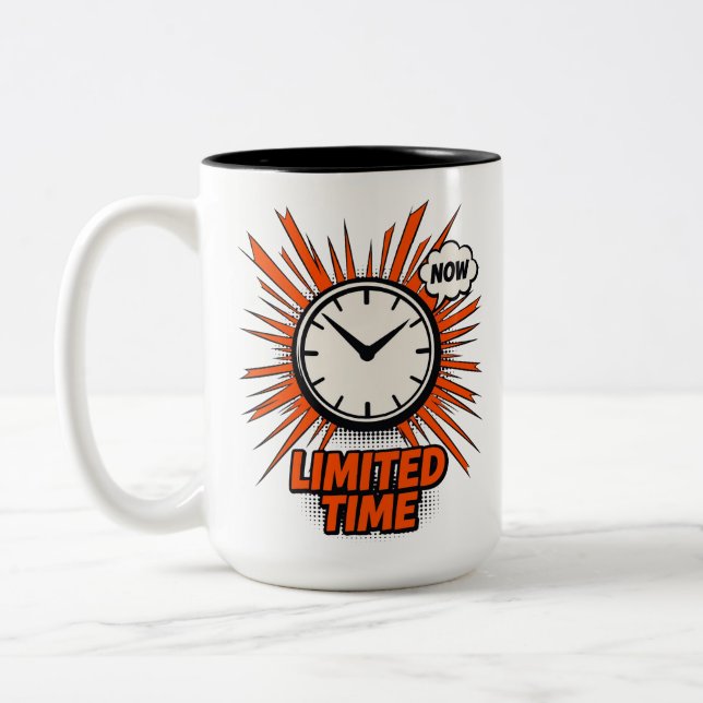 Limited Time Only Two-Tone Coffee Mug (Left)