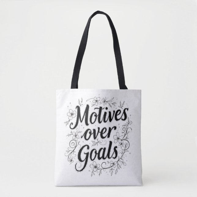 Limitless Dreams: A Unique Motivational Tote Bag D (Front)