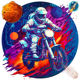 Limitless Frontiers Round Clock