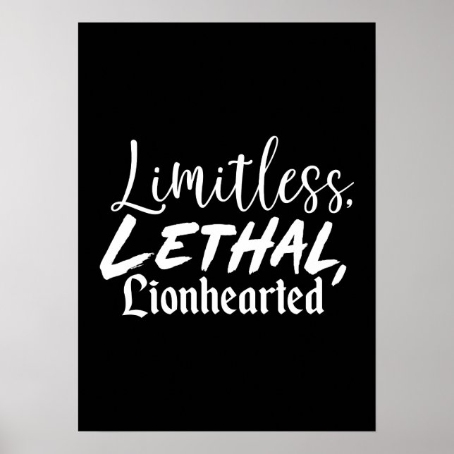 Limitless - Gym, Hustle, Success Motivation Poster (Front)