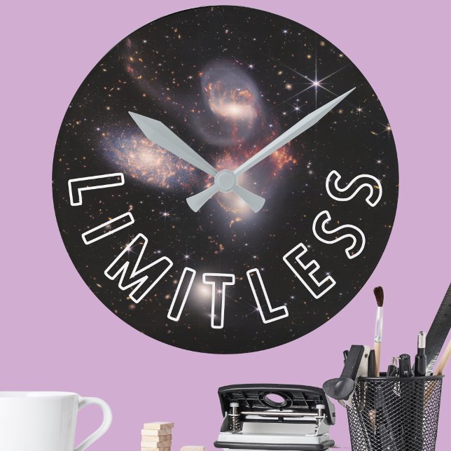 Limitless Inspirational Galaxy Round Clock (Creator Uploaded)