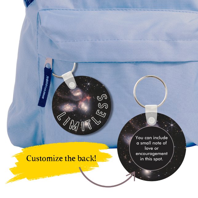 Limitless Inspirational Personalized Message Keychain (Creator Uploaded)