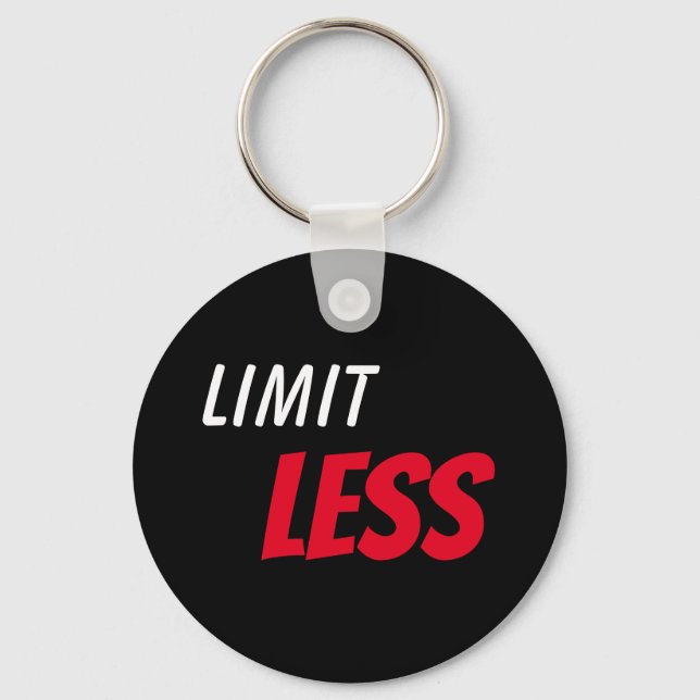Limitless uplifting positivity focus attitude keychain (Front)