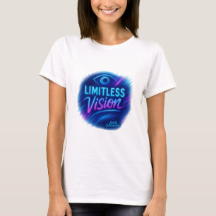 Limitless Vision Neon Motivational Quote Design by T-Shirt