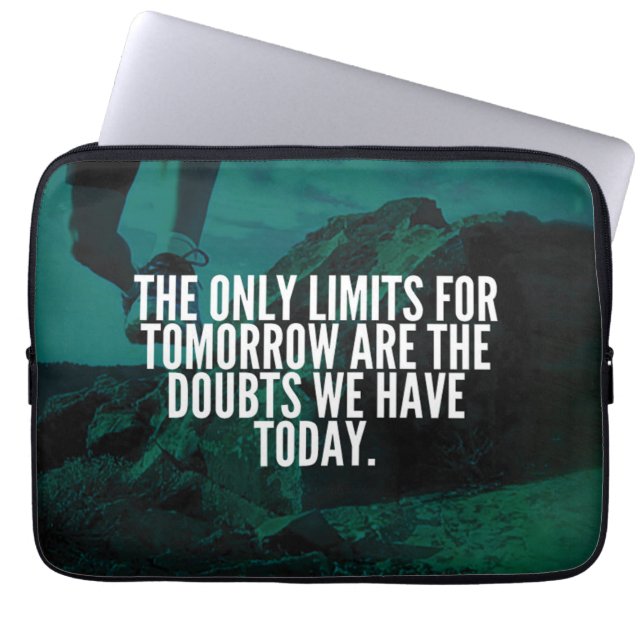 LIMITS - Workout Motivational Laptop Sleeve (Front)