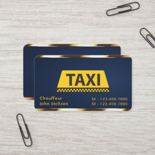 Limo & Taxi Driver Modern City Professional Car Business Card