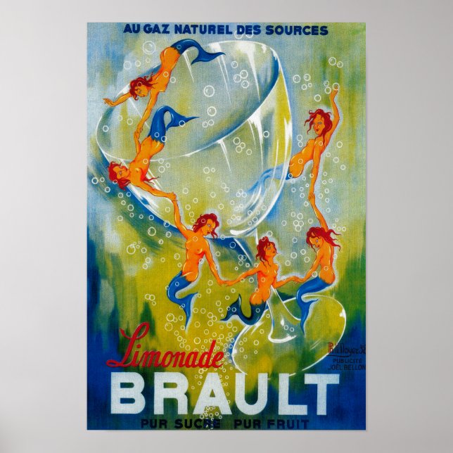Limonade Brault Poster Vintage Europe (Devant)