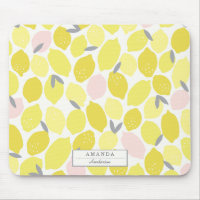 Limonade rose par le tapis de souris d'impression
