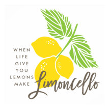 Limoncello art print, when life gives you lemons