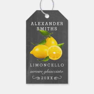 Limoncello Bottle Hang Tag Chalkboard Look  