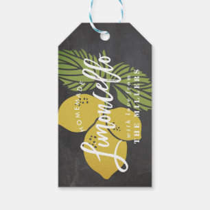 Limoncello Chalkboard Gift Tag, homemade Tags