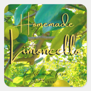 Limoncello Homemade Personalized Sticker