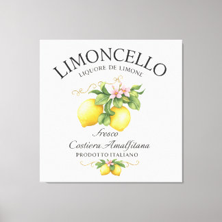 Limoncello Italy Amalfi Coast Canvas Print