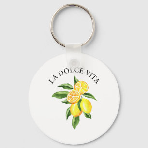 Limoncello La Dolce Vita Italian Lemon  Keychain