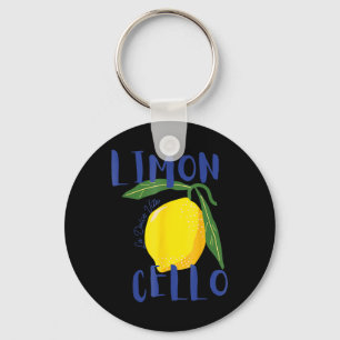 Limoncello La Dolce Vita Italian Lemon Men Women Keychain