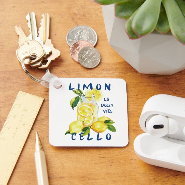 Limoncello La Dolce Vita Souvenir Italy Lover Keychain (Desk)
