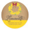 Limoncello Label, 3 inch round lemon sticker