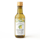 Limoncello Lemon Floral Mini Bottle Labels