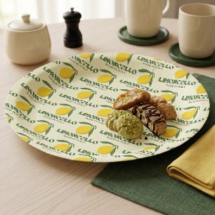 Limoncello Paper Plate