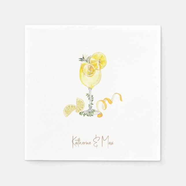 Limoncello Personalized  Napkin (Front)