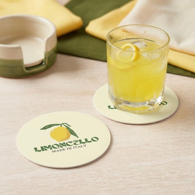 Limoncello Round Paper Coaster (Creator Uploaded)