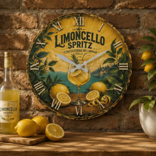  Limoncello Spritz Italian  Large Clock