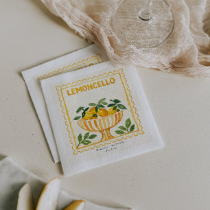 Limoncello Stamp   Italian Wedding Bar Napkin