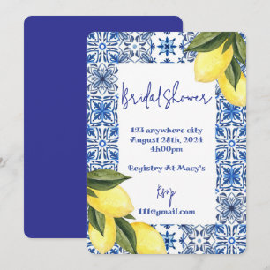 LIMONCELLO SUMMER BRIDAL SHOWER INVITATION