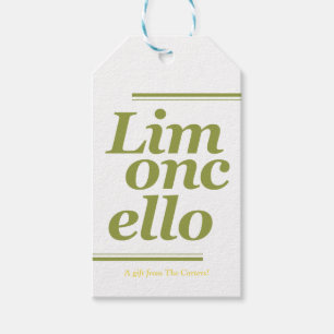 Limoncello Thank you Wedding Gift Tags