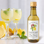 Limoncello Watercolor Christmas Mini Bottle Label<br><div class="desc">Elegant Watercolor Lemon Greenery Holiday Red Bow Homemade Limoncello Merry Christmas Mini Bottle Labels</div>