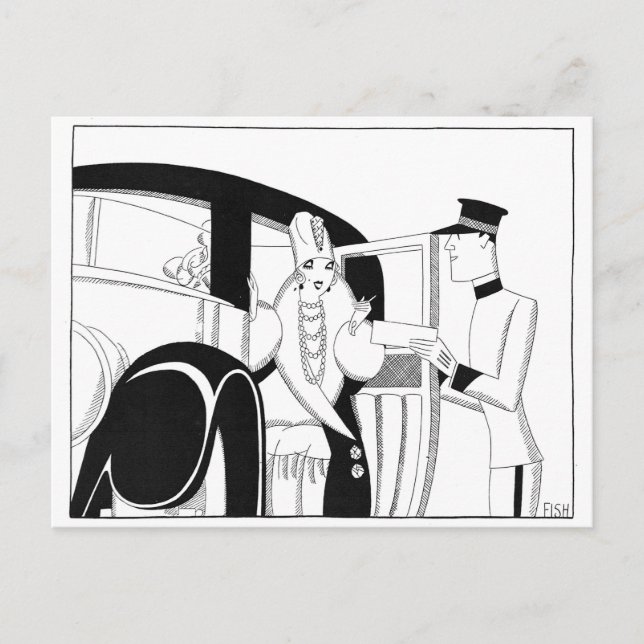 Limousine by Anne Harriet Fish Postcard (Front)