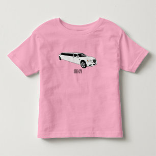 Limousine cartoon illustration toddler t-shirt