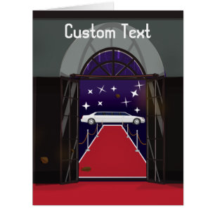 Limousine de célébrité sur tapis rouge