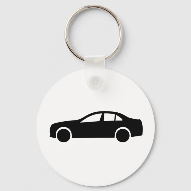 Limousine Silhouette Keychain (Front)
