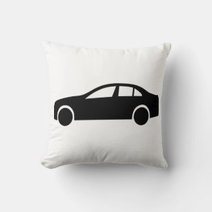 Limousine Silhouette Throw Pillow