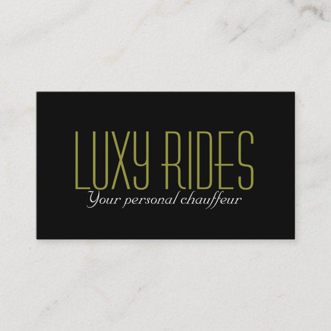 Limousines Limo Services de voiture Carte de visit (Devant)