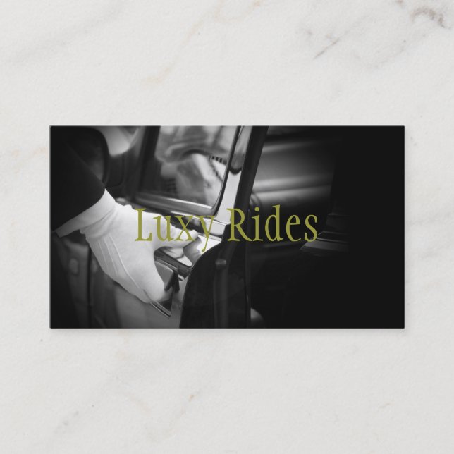Limousines Limo Services de voiture Carte de visit (Devant)