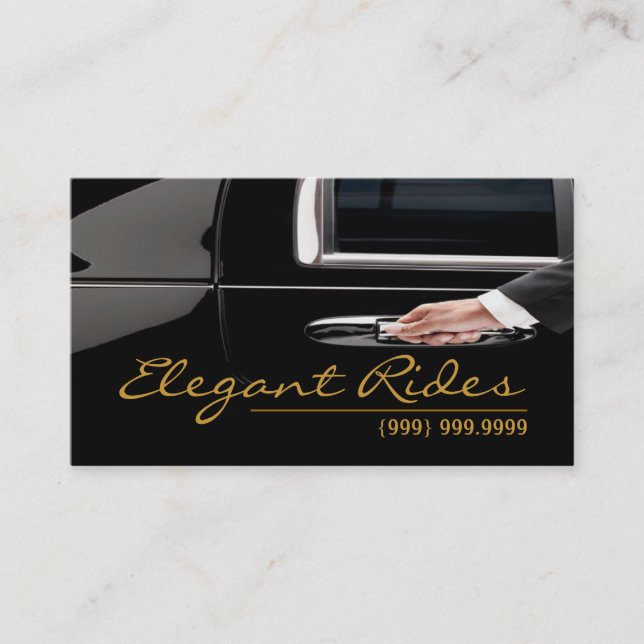 Limousines Limo Services de voiture Carte de visit (Devant)