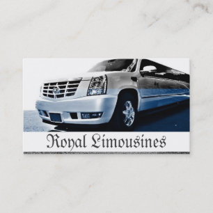 Limousines, Limo Services, Driver Business Card