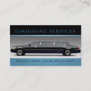 Limousines, Limo Services, Driver Carte de visite