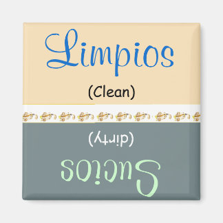 Limpios /Lave-vaisselle Sucios /Lavaplatos Magnet