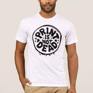 L'impression n'est pas un T-shirt blanc mort