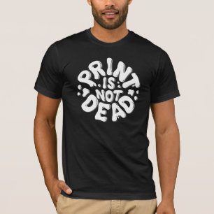 L'impression n'est pas un T-shirt noir mort