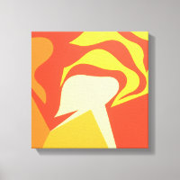 L'impression sur toile abstraite jaune inconnu lum